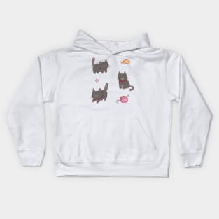 Funny gray cats Kids Hoodie